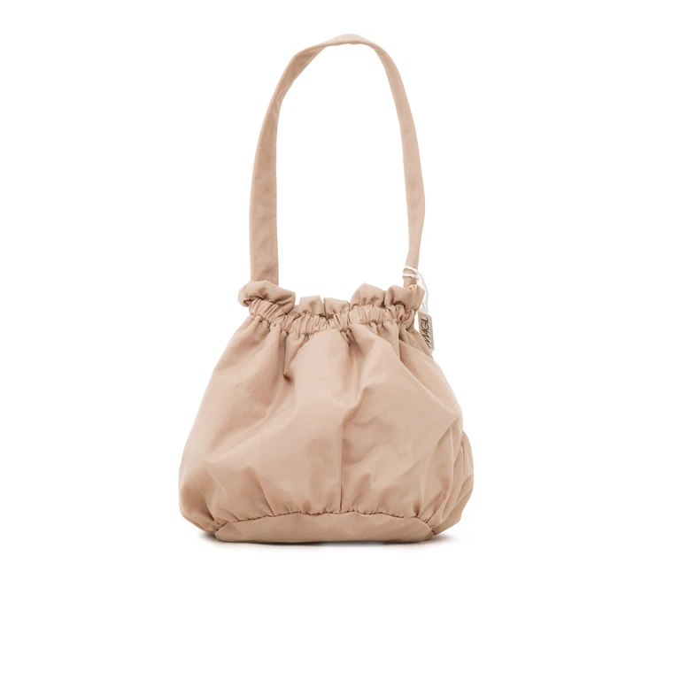 Magil TAFFETA BAG WITH FLOWER Beige Handbag