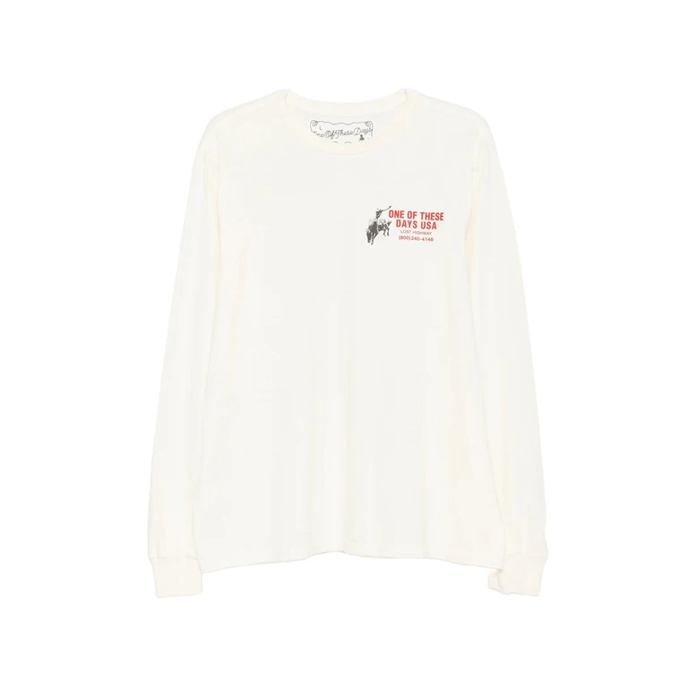 One Of These Days Graphic-print Long-sleeve Sweatshirt