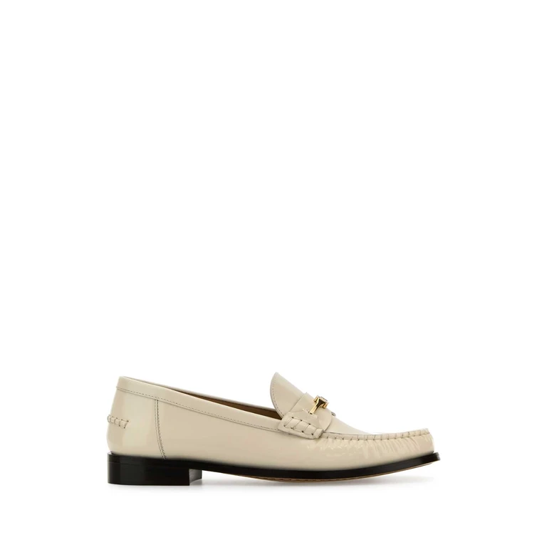 Ferragamo Ivory Leather Harry Loafers Masbismas Mocassini - Women