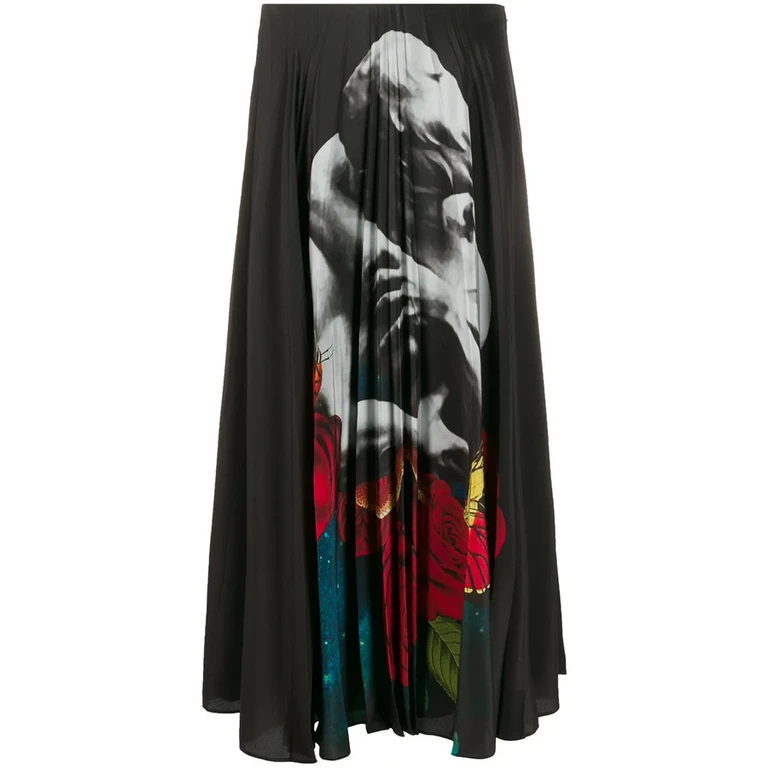 Valentino Garavani X Undercover Print Pleated Skirt