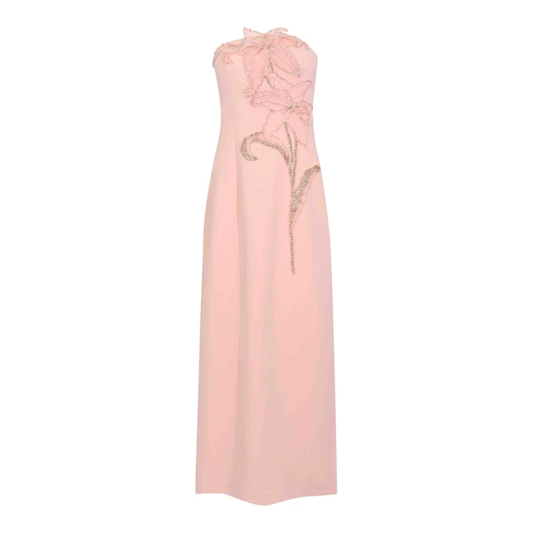 Tarik Ediz Robe De Soirée - Rose
