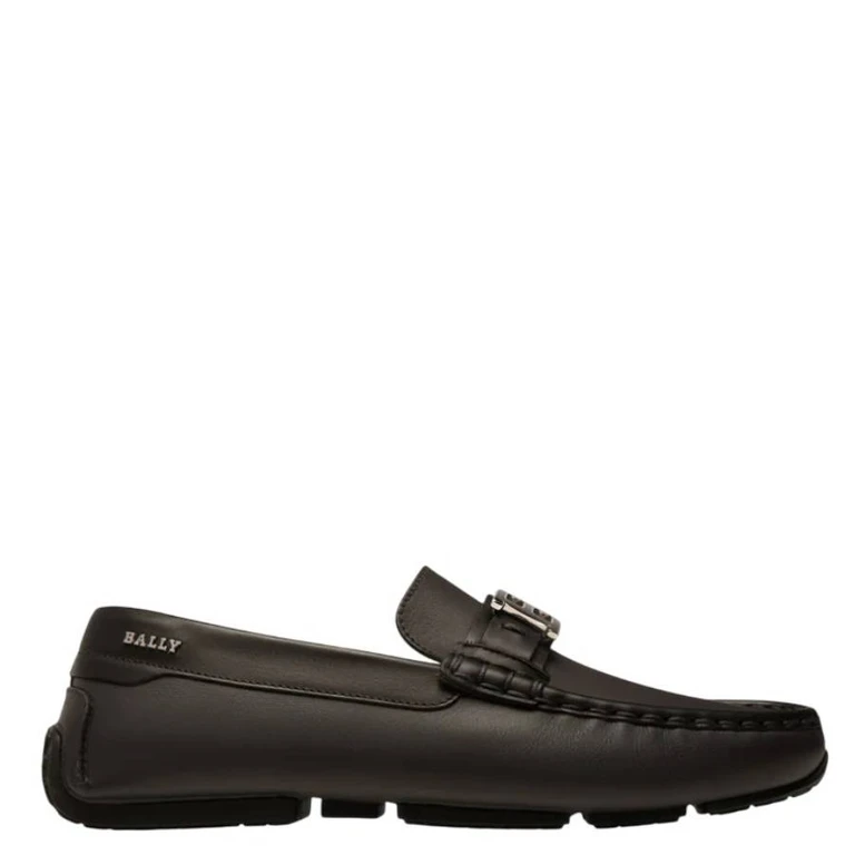 Bally Peyton B-Chain Leather Driving Shoes