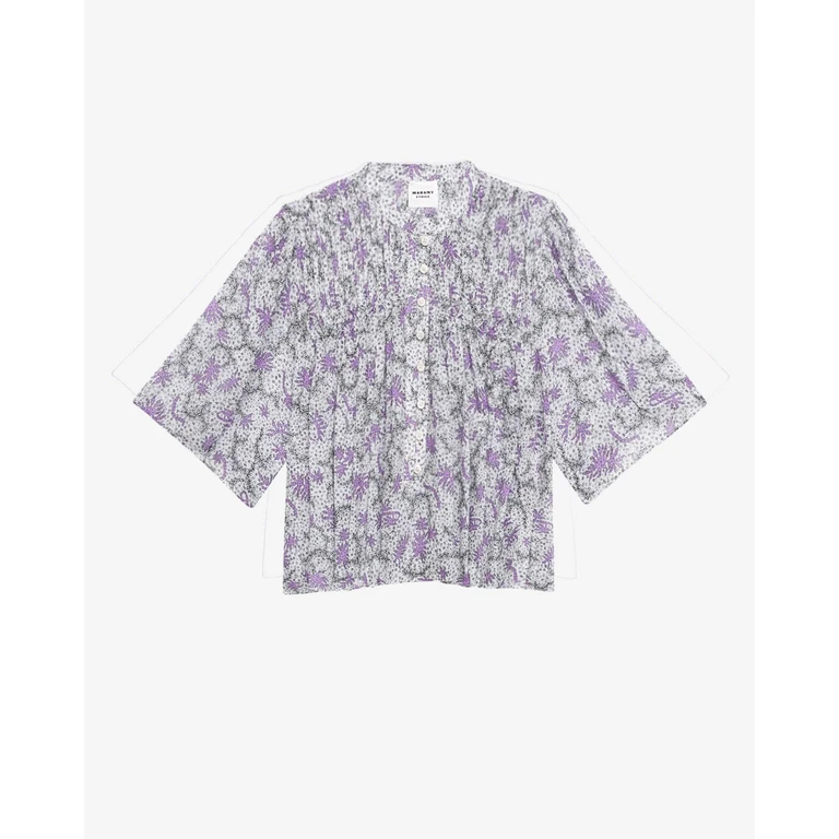 Blouse Destiny - Femme - Écru-lilas - Taille34 - Marant Étoile