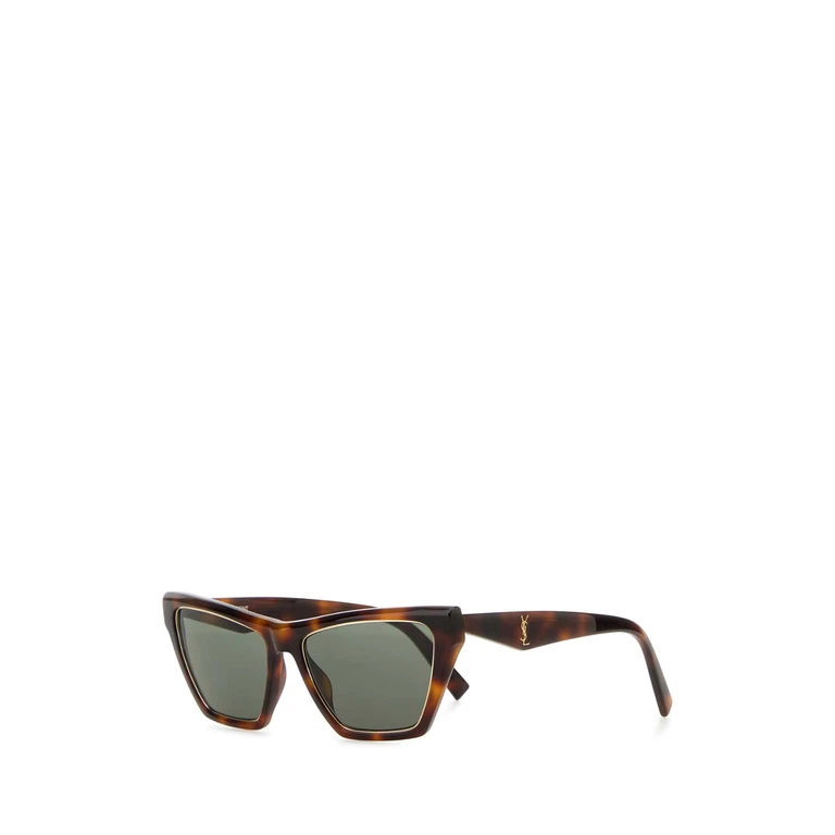 Saint Laurent Printed Acetate Sl M103 Rim Sunglasses Mediumhavanalightgoldgrey Exterior: Occhiali Da Sole - Women