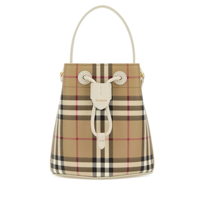 Burberry Printed Canvas Bucket Bag Soap Borse A Secchiello - Women