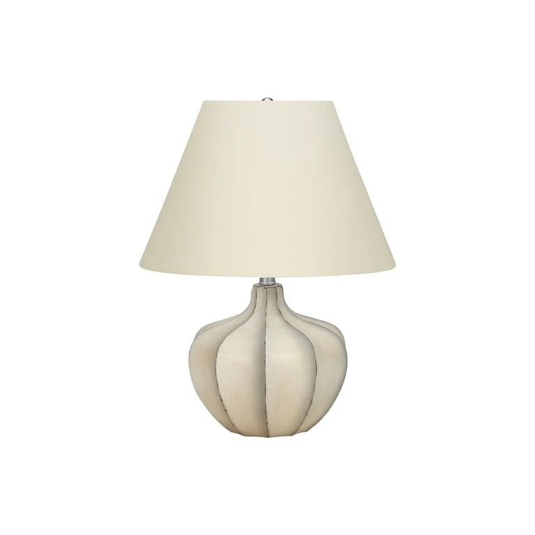 21 Inch Cream Resin Table Lamp