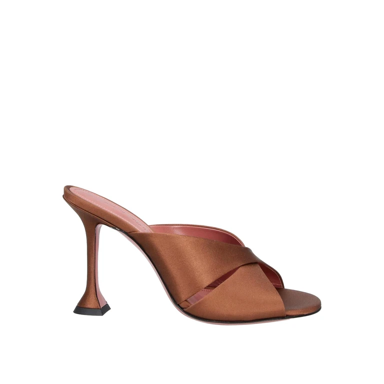 Amina Muaddi Mules - Marron