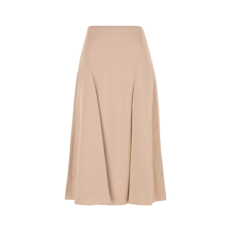 Fendi Silk Skirt Champagne Pink Gonne - Women