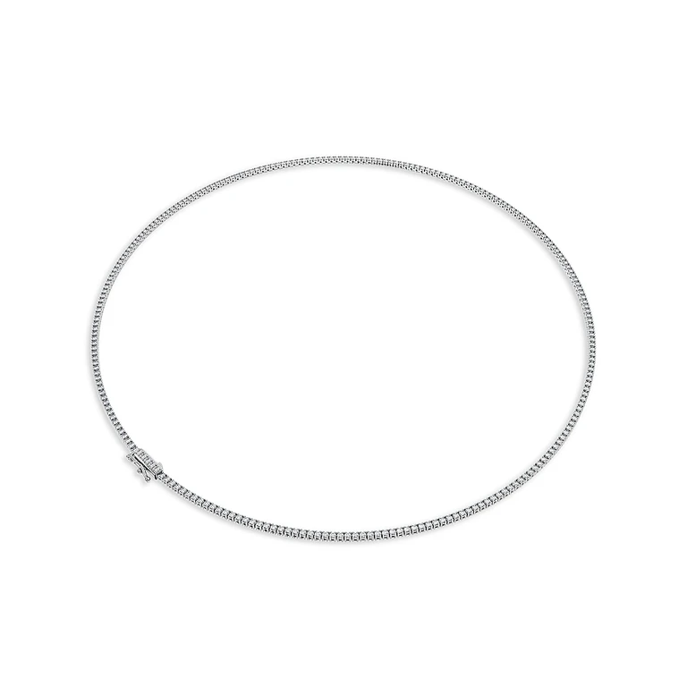 Swarovski Eternity Certified Lab Grown Diamond Tennis Necklace, 15.75
