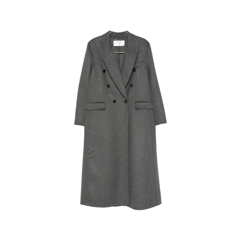 Victoria Beckham Double-breasted Peaked-lapel Coat