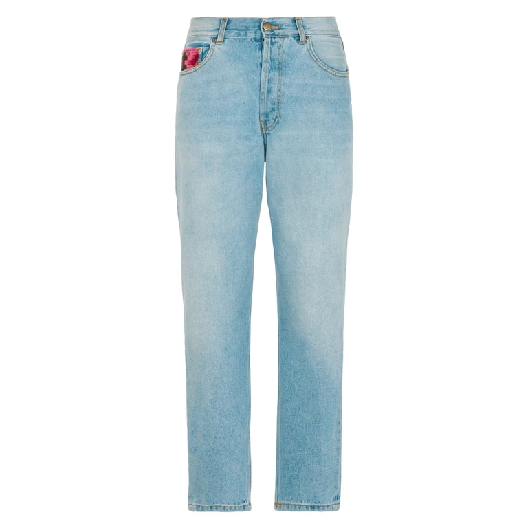 MC2 Saint Barth Woman Jeans With Pockets In Crochet