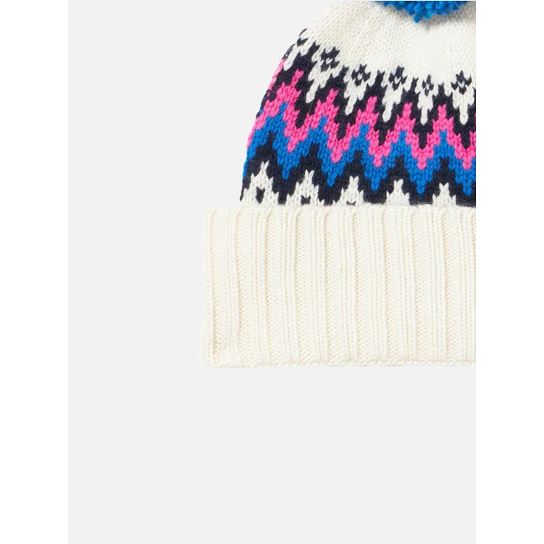 Mc2 Saint Barth Girl Beanie With Pompon White Hat - Unisex