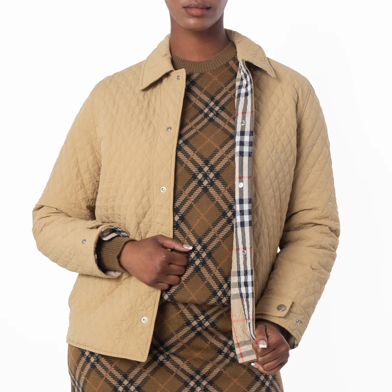 Burberry Reversible Quilted Check Nylon Jacket