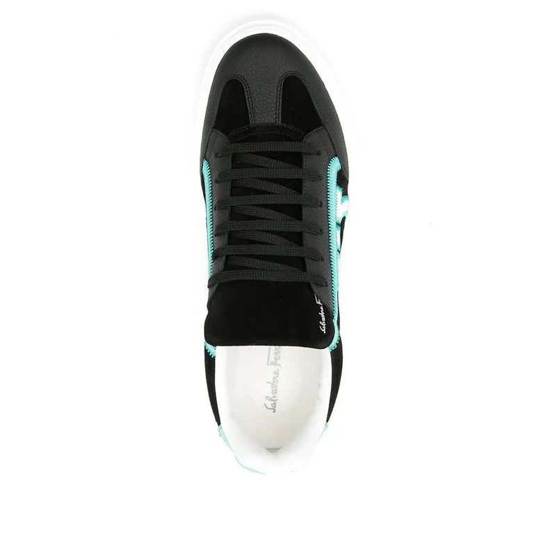 Ferragamo Mens Black Sneaker Sneakers