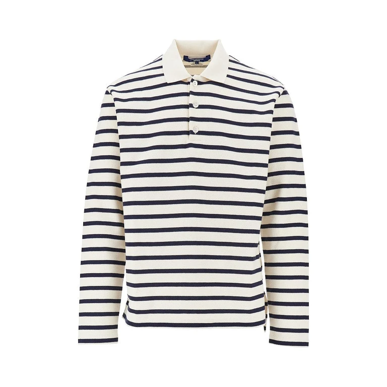 JUNYA WATANABE Striped interlock jersey polo shirt Man S