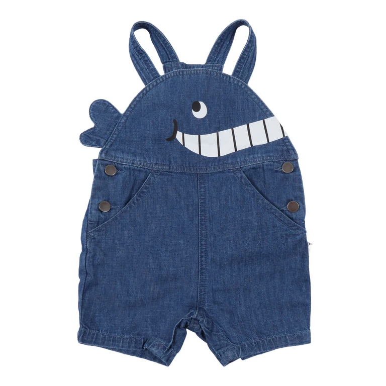 Stella McCartney DUNGAREE Blue Cotton Dungarees