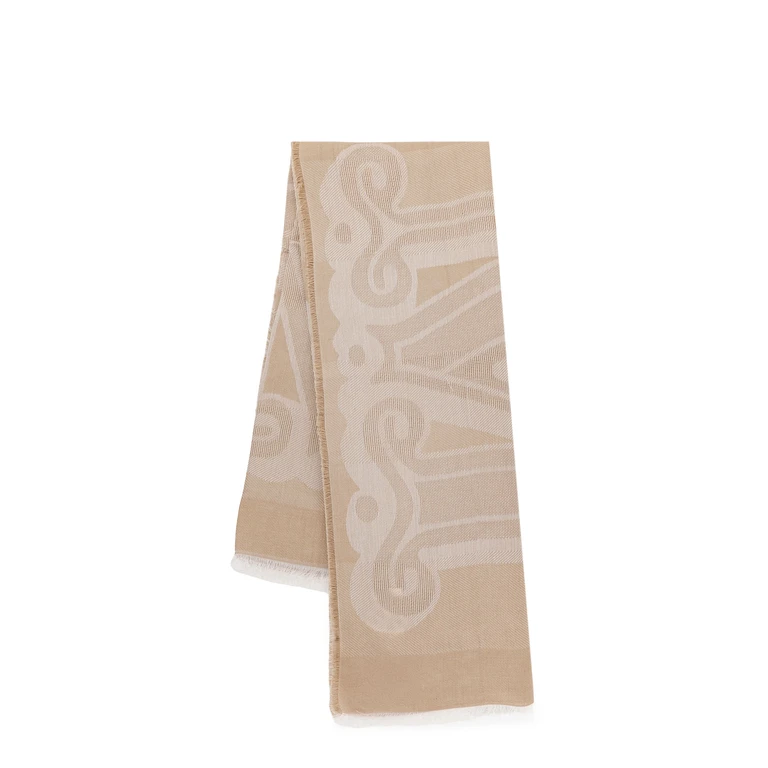 Max Mara Modal, Linen And Cotton Blend Scarf