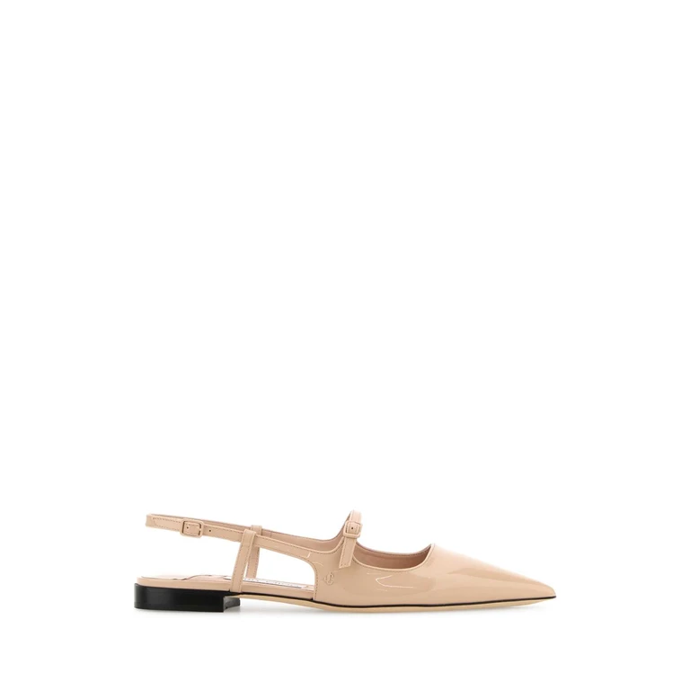 Jimmy Choo Light Pink Leather Didi Ballerinas
