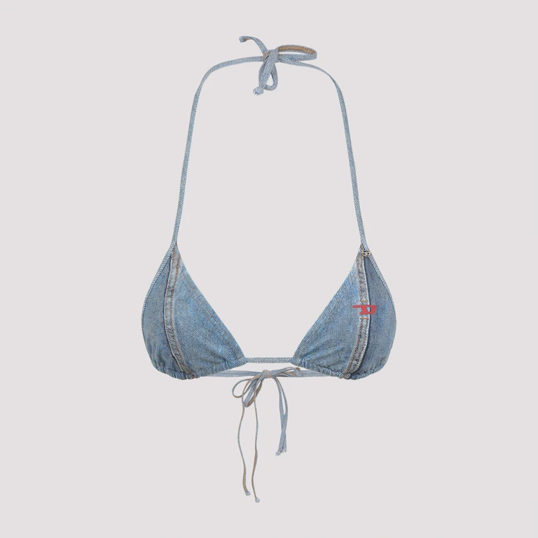 Diesel Tatiana Bikini Bra Blue Polyester Elastane Swimwear - Women