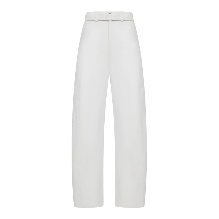 Lemaire Bleached Denim Belt Trousers