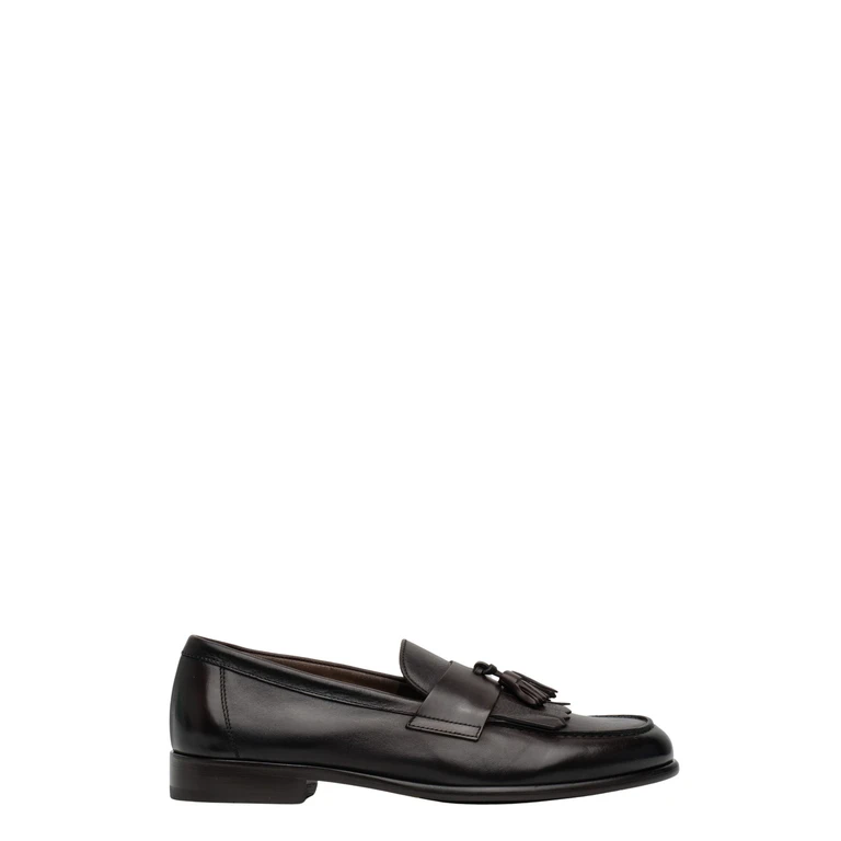 Doucal's Dark Brown Leather Loafers (DU3399STRAUY188TM00)