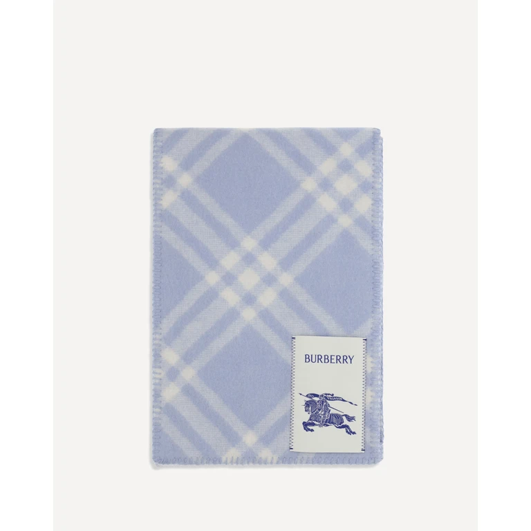 BURBERRY Check wool Scarf Male UNI