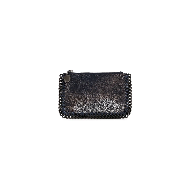 Stella McCartney Falabella Eco Shaggy Deer Zip Card Holder Tangerine One Size