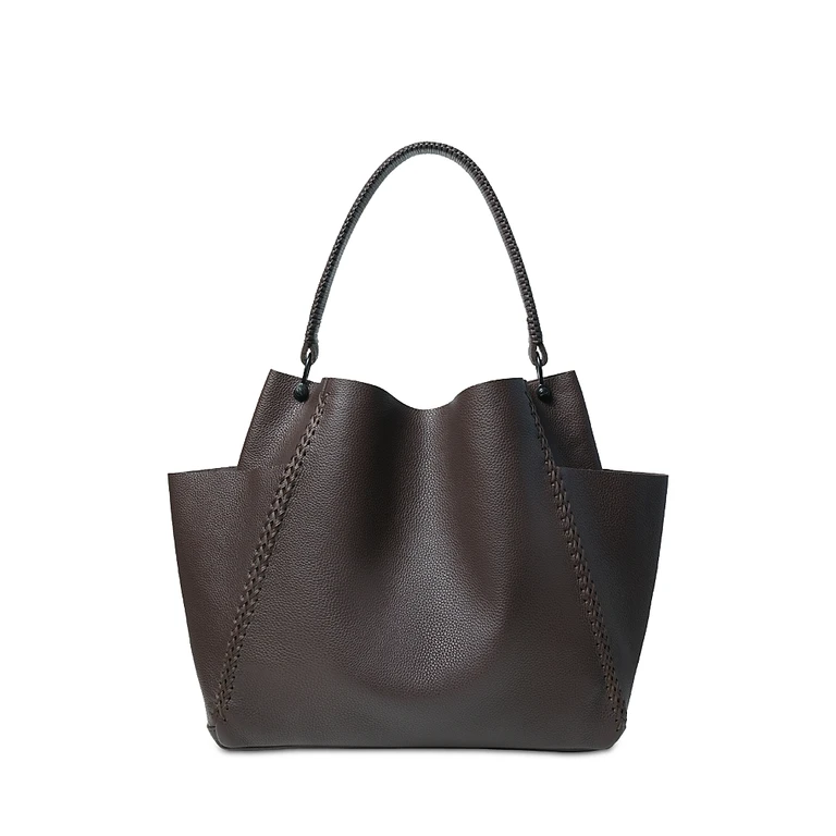 Callista Grained Leather Shoulder Bag