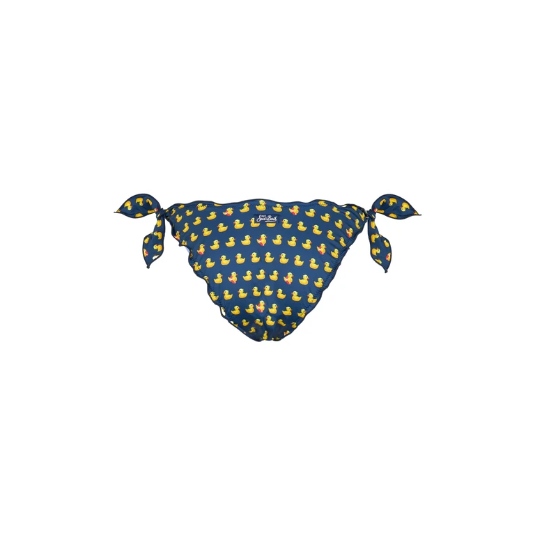Mc2 Saint Barth Moon Classic Swim Briefs With Ducky Print Blue Bottom - Women