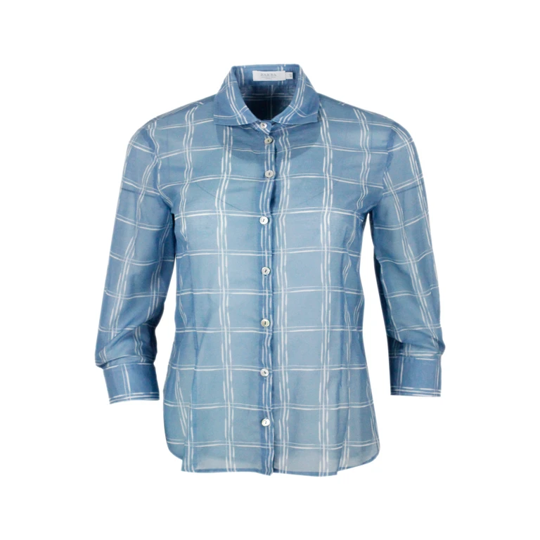 Barba Napoli Shirts Clear Blue 72co 28se - Women