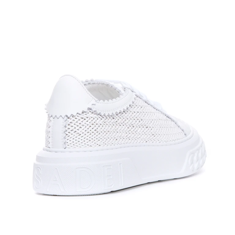 Casadei White Calf Leather/rubber Sole - Women