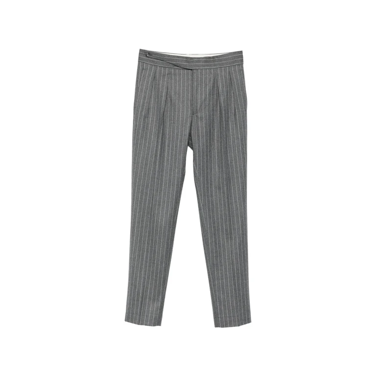 Tagliatore Pinstripe-pattern Drawstring-waist Trousers