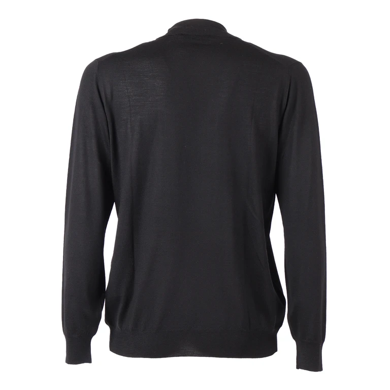 Fedeli Mock-neck L/s Knitted Sweater Man