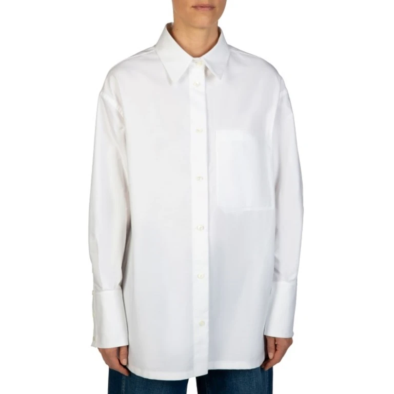 Bally Oversized White Button-Down Shirt