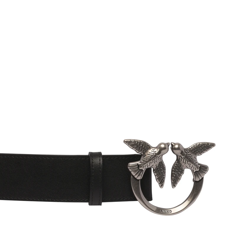 Pinko Belts Black Calf Leather - Women