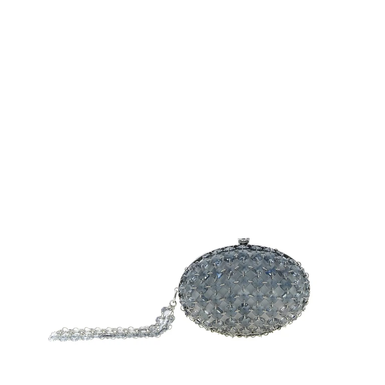 Self-portrait Crystal-chain Clutch Bag