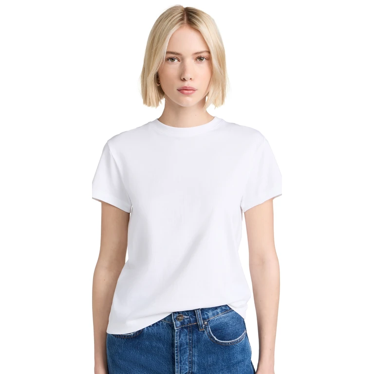 Vince Crew Neck Tee Optic White L