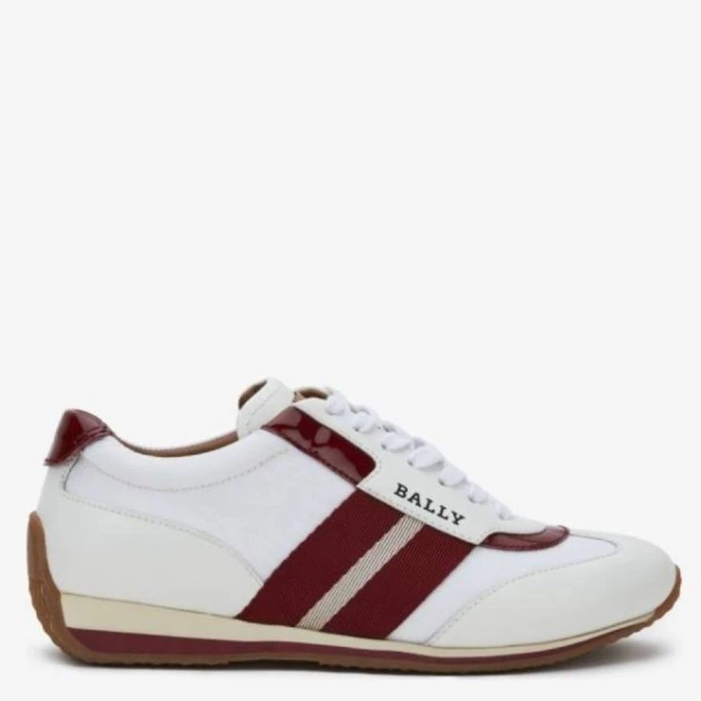 Bally Althea Leather Low-Top Sneakers, Brand Size 35.5 ( US Size 5 )