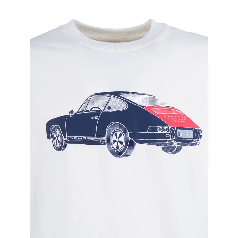Deus Ex Machina Emporium Niner White Organic Cotton Short Sleeves T-shirt - Men