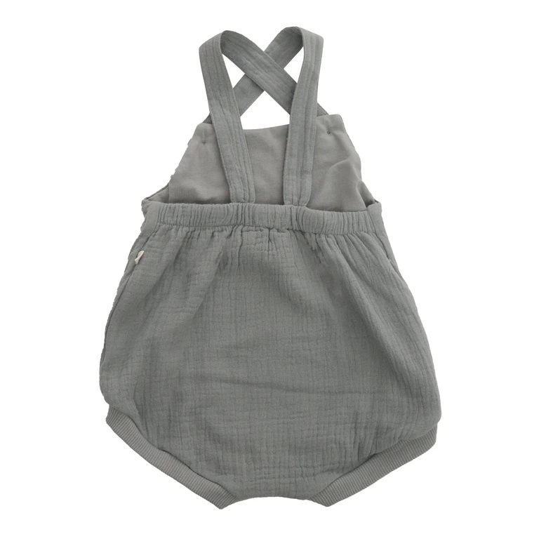 One More In The Family Short pink romper Beige Cotton