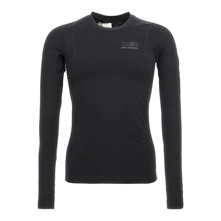 MM6 Maison Margiela Pull Col Rond - Noir