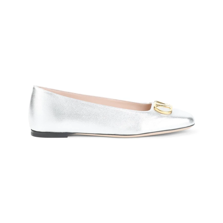 Valentino Garavani Garavani Lambskin Ballerinas Metallic Leather - Unisex