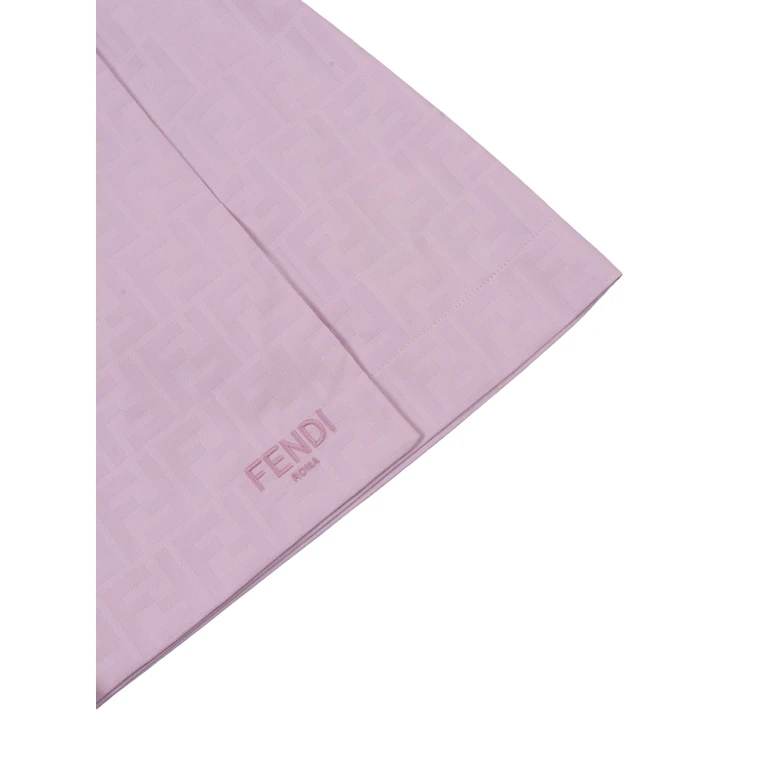 Fendi Jr COTTON JACQUARD FF SKIRT Purple