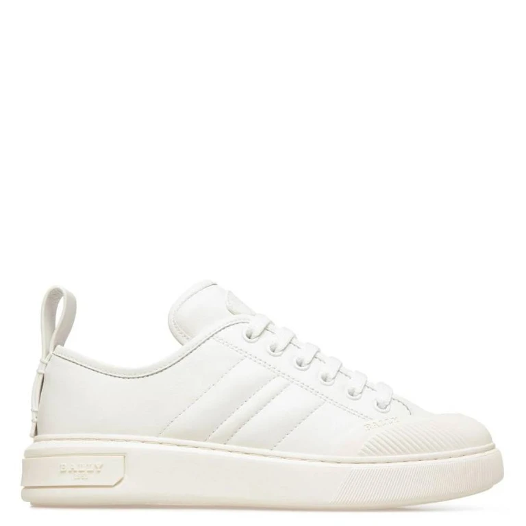 Bally Medyn Stripe Detailing Leather Sneakers, Brand Size 35 ( US Size 4.5 )