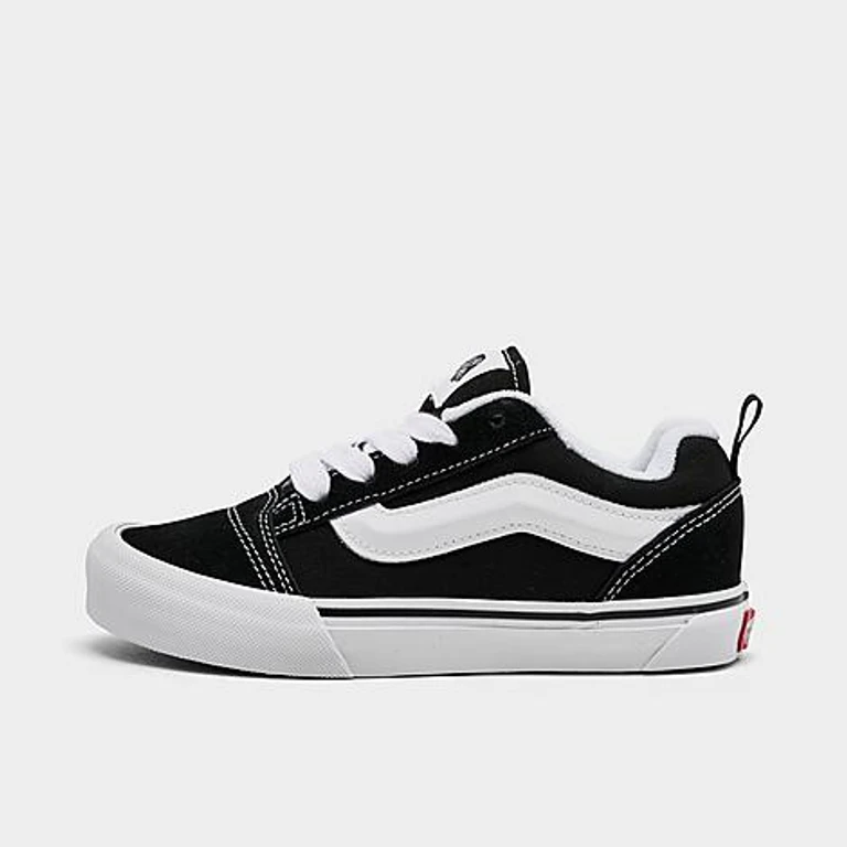 Vans Little Kids Knu Skool Casual Shoes in Green/Pink Size: 1.0