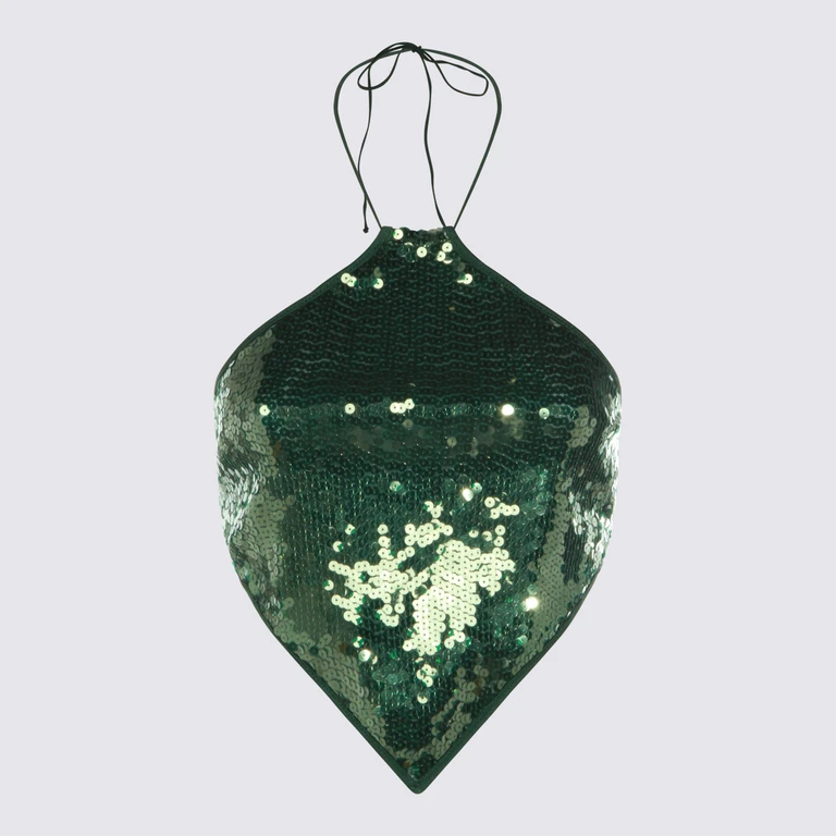 Oseree Green Marylin Top
