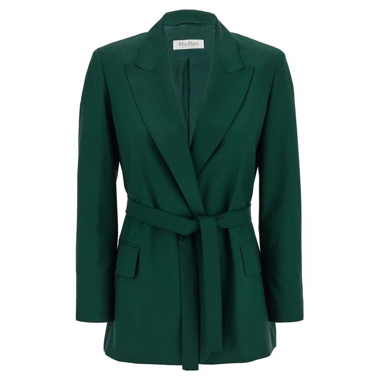 Max Mara Bicolor Virgin Wool Blazer Clothing - Women