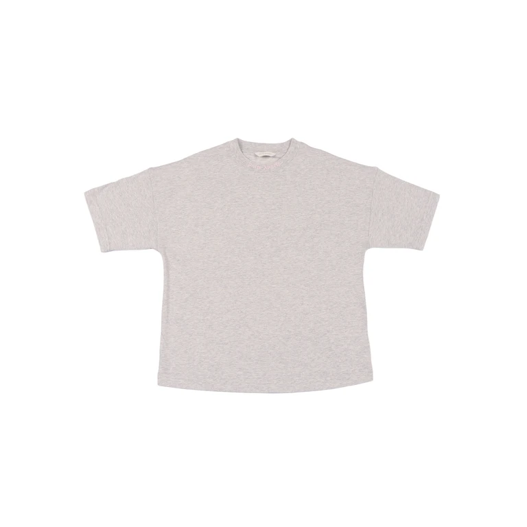 Palm Angels OVERLOGO OVER T-SHIRT S-S GIRL Grey Cotton Short Sleeves