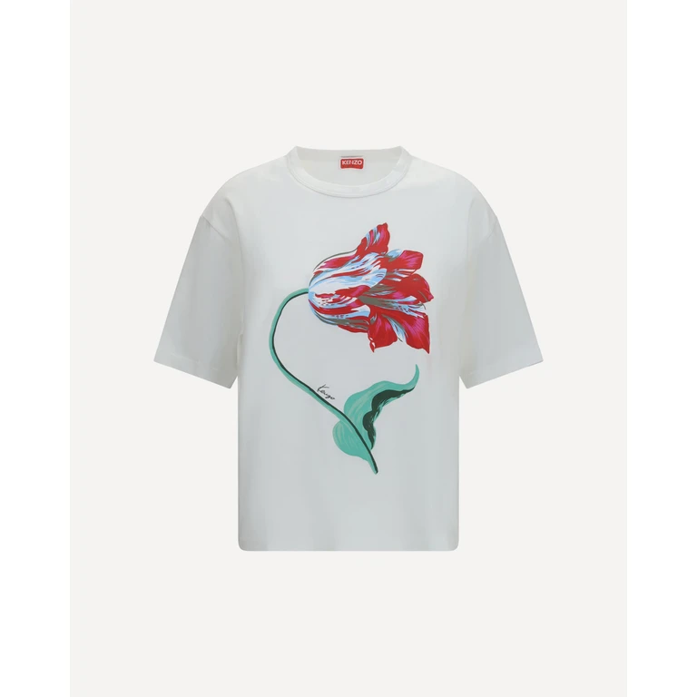 KENZO Kenzo Tulip cotton T-shirt Female L