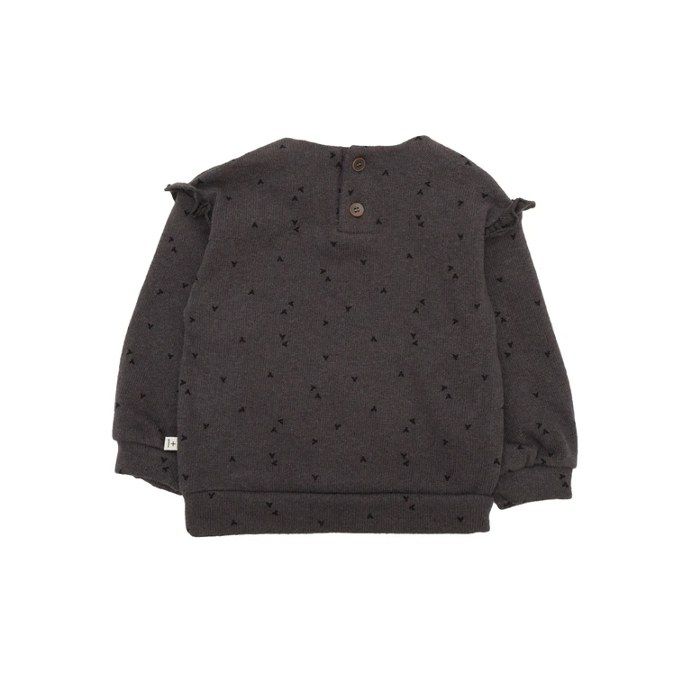 One More In The Family Sweater Grey Crewneck